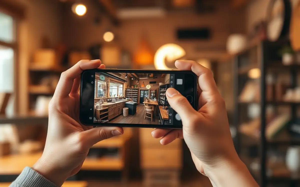 Création d’une vidéo courte pour les réseaux sociaux dans un commerce